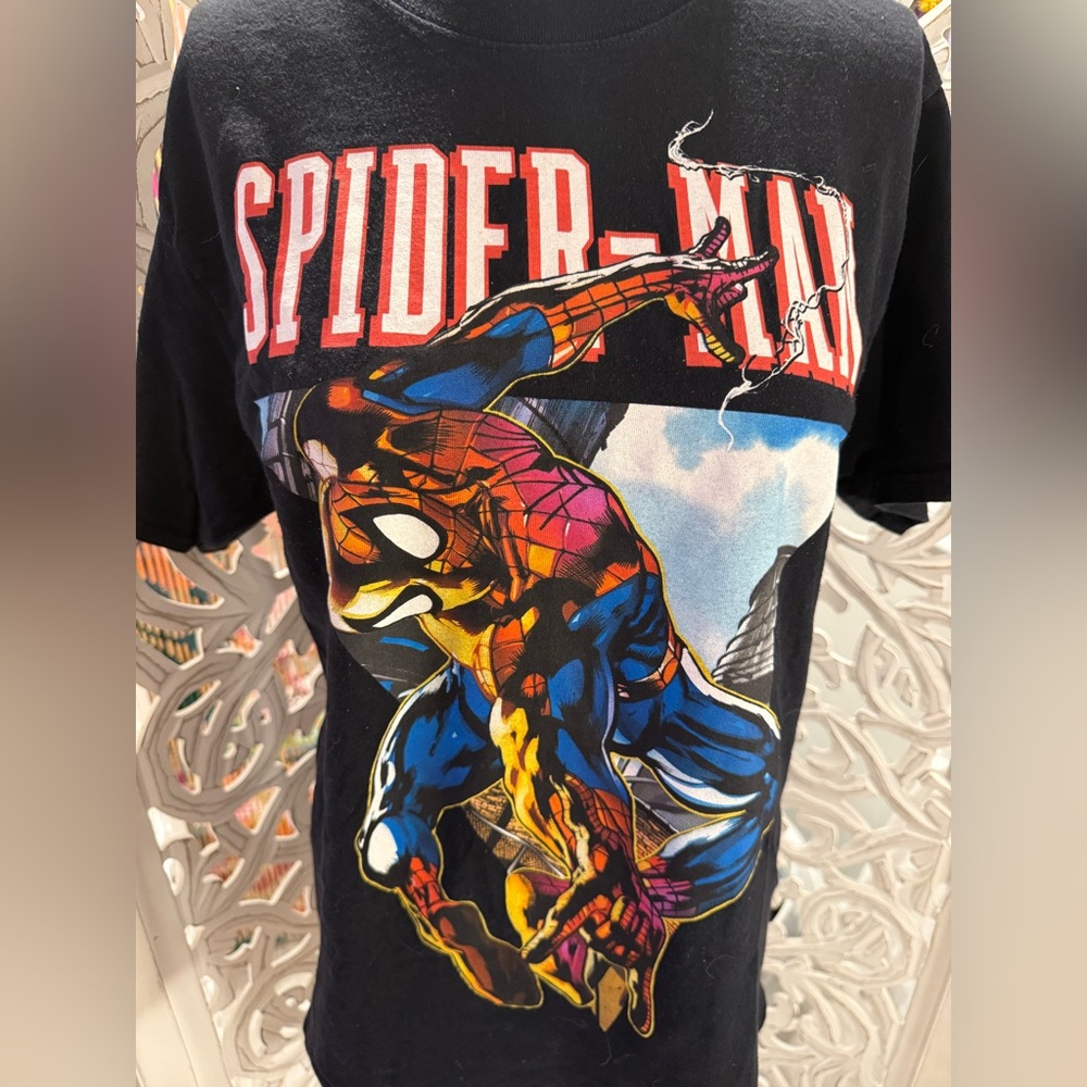 Spider-Man Graphic Black T-Shirt- Unisex